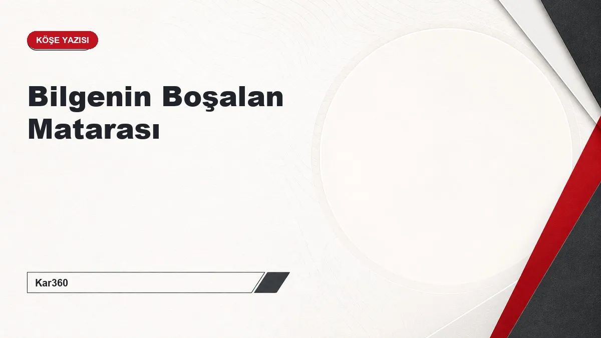 Bilgenin Boşalan Matarası