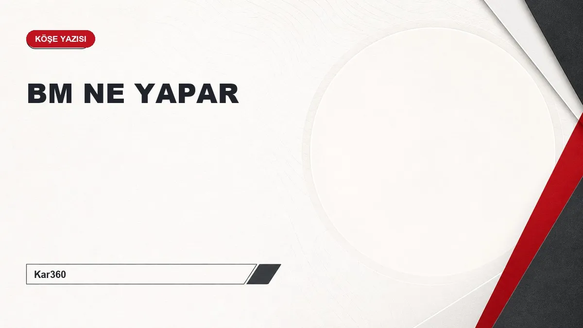 BM NE YAPAR