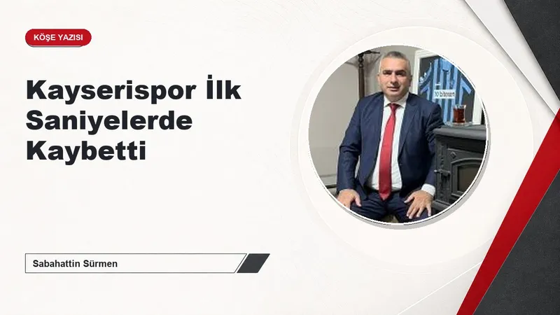 Kayserispor İlk Saniyelerde Kaybetti