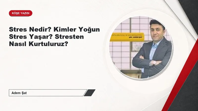 Stres Nedir? Kimler Yoğun Stres Yaşar? Stresten Nasıl Kurtuluruz?